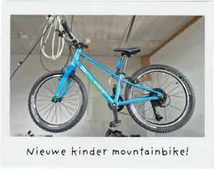 nieuwe 20 inch mountainbike voor kinderen.